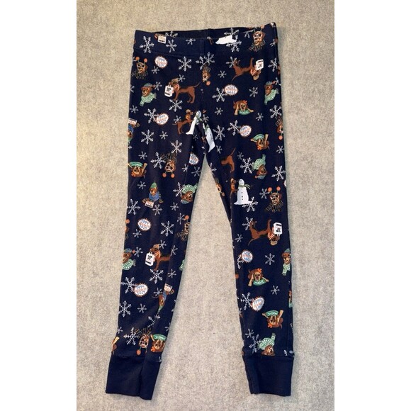 Old Navy Gender-Neutral Kids Small (6) Holiday Graphic Snug-Fit Pajama Set Blue - Picture 7 of 7